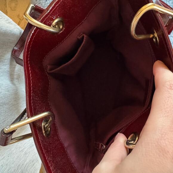 GUCCI Eclipse Small Tote In Canvas Red Designer Logo Bag bucket shoulder - Picture 8 of 16